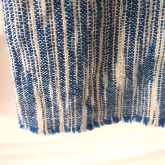 Free People Pants Size 4 Raw Hem Wide Leg Marta Yarn Dye Trousers Wide Leg - Picture 9 of 10